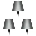 Wireless Bottle Lamp RGB Rechargeable Touch Lamp for Restaurant & Bar (gray)