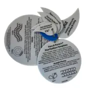 Fons & Porter Fine Feathers Templates 6 Sizes Acrylic 1" To 2 1/2" +2 Circles