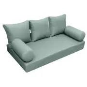 |SLIPCOVER ONLY|S3 Daybed Mattress Bolster Backrest Cover Knife Edge Queen AD002