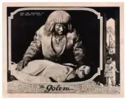 The Golem Lobby Card Paul Wegener Lyda Salmonova 1915 Old Movie Photo