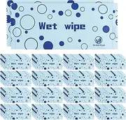 Hand Wipes Individually Wrapped, 300 Pcs Wet Napkins Travel Size, Unscented Wet Wipes Bulk for Wedding, Barbecue, Restaurant