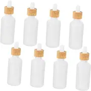 LIFKOME 8Pcs Portable Frosted Glass Essential Oil Dropper Bottles with Pipettes for Travel Perfumes Colognes and Convenient Capacity Easy to Clean