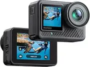AKASO Brave8 Lite Action Camera 4K60FPS 20MP Photo Touch Screen Waterproof Super Wide Angle AI Face Metering 8xSlo-mo SuperSmooth Stabilization Underwater Camera with Remote Control Helmet Accessories