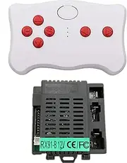 RX91-B 12V CE FC Kids Powered Ride on car 2.4G Bluetooth Remote Control and Receiver Kit, for Power Wheel Car Controller Accessories Replacement Parts