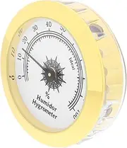 JEWEDECO Digital Hygrometer for Boxes Space-Saving Round Gauge for Greenhouse Indoor Storage