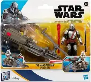 NEW Star Wars The Mandalorian Action Figure & Speeder Bike (4")