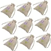 WEKADRIN 10Pcs Drawstring Lavender Sachet Bags Refillable Empty Scent Pouches for Party Favors and Floral Storage Material