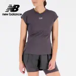 【NEW BALANCE】NB 涼感降溫雙向透氣面料機能短袖上衣_女性_墨灰色_WT23277ACK(美版 版型偏大)