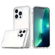 Reiko High Quality 2X Clean PC & TPU Bumper Case in Clear for Apple iPhone 13 Pr