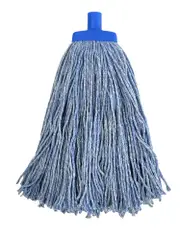 SMARTLINK Blue 350g Cotton Mop Head Industrial Strength Refill for Floor Mops