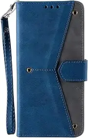 [HAOFUGUI] Wallet Case for Samsung Galaxy A70 / A70S, with Card Slots Kickstand, Women Men Shockproof Phone case, Premium Wallet Leather Cover-Blue