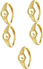 [LIFKOME] Couple Ring While Married Rings for The Ring Chain Decorative Rings Fidget Stackable Bangles Ladies Rings Ring Jewelry for Women Adjustable Ring Ring Golden Copper