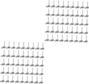 [TEHAUX] 2sets Diy Earring Studs Set Earring Making Needles Handmade Jewelry Accessory Kit 100pcs*2
