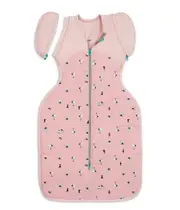 [Swaddle Up™ Transition Bag] Rose Lamb's Best Friend •Quilted Organic Cotton/Filling 30% Merino Wool
