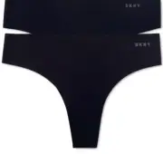 Dkny 2-Pk. Litewear Cut Anywear Thong Underwear Black XL