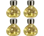Solar Lantern,4 Pack Outdoor Christmas Decorations,Solar Hanging Lights Outdoor Patio Decor for Lawn,Garden,Yard,Tre
