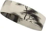 [YKLBV] Moisture Wicking Headbands for Men and Women Cute Little Animal Lion Sports Sweatband for Tennis Basketball Running Gym Working Out