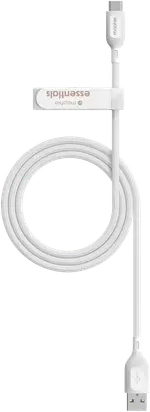 Mophie Essential USB-A-Lightning Cable Braided 2M White