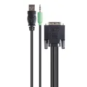 TAA DVI/USB/AUD SKVM CBL, DVI-D M/M; USB A/B, 10'