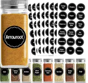 144pcs Spice Herb Storage Jar Labels Pantry Stickers Decals High Quality Durable