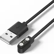 2 Pin Magnetic Charger for Smart Watch, 1M USB Cable for Yamay SW023, Wiliful SW021, Letsfit ID205, Vigorun ID216, Umidigi Uwatch 2/2S/3/3S/Urun/Urun s/Ufit/Haylou GST