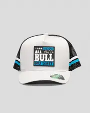[GFour Hat Co] GFour Hat Co Men's Abns Trucker Cap in Grey/Blue One Size Grey/Blue