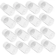 CATIEBYE 20ml Wide Mouth Plastic Bottles Screw Caps Multipurpose Storage Container for Lab Home