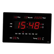 Electronic Wall Clock Temperature Display LED Display Calendar Table Clocks