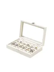 Ring Display Case,Jewelry Ring Organizer Box For Rings,Ring And Earring Holde...