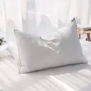 AIKOFUL Luxury Feathers Down Pillow King Size Hotel Quality Fluffy Bed Pillow...