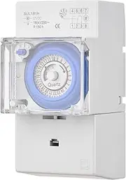 Mechanical 24 Hours Timer Switch DC 12V 30 Minutes Interval 48 Times ON/Off Programmable Electrical Timer DIN Rail Installation Relay Switch