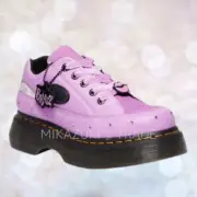 Dr. Martens × BUZZ BRATZ 5 Hole Shoes PURPLE 41787500 Authentic 2025