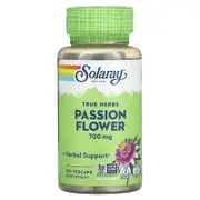Solaray, True Herbs, Passion Flower, 100 VegCaps (350 mg per Capsule)