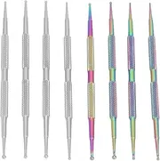 8pcs Nail Dotting Pen Tool Set, Double Headed Nail Art Point Drill Drawing Brush Pen Manicure Care Tool with Storage Box, Painting Tool Nail Art Tool Set for DIY Nail Designs