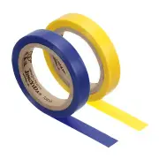2Pcs 26Ft Tennis Racket Badminton Racquet Grip Finishing Tapes, Blue/Yellow