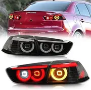 Archaic LED Tail Lights for Mitsubishi Lancer & Evolution EVO X 2008-2020,w /3D Animation DRL,JDM Lancer Taillights