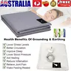 Bed Earthing Sheet Grounding Flat Sheet Mat Improve Sleeping Health with AU Plug