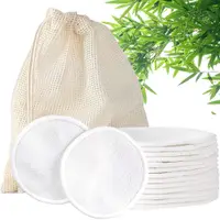 在飛比找蝦皮購物優惠-1件無袋可水洗可重複使用竹棉卸妝墊 柔軟棉圓形潔面墊 化妝水
