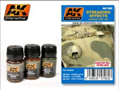 Streaking Effects Enamel Paint Set (12, 13, 14)