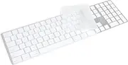Masibloom Transparent Silicone Keyboard Cover for Apple iMac Magic Keyboard with Numeric Keypad MQ052LL/A (A1843) US/EU Layout Ultra Thin Screen Protector (Silicone Transparent)