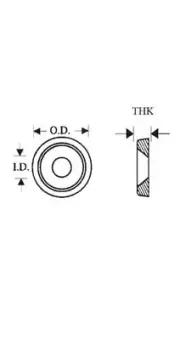 1/4" Finishing Washer Nylon Fastener for Countersunk Screws C25004