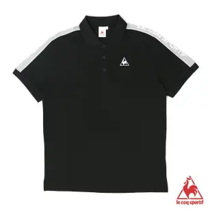 【LE COQ SPORTIF 公雞】短袖POLO衫 男-黑-LON2180899