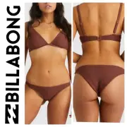 BNWT BILLABONG TANLINES REECE D/DD BRA & CALI BOTTOMS SET (MED/10) MOCHA.$125