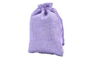SANSAM 20pcs Lavender Drawstring Burlap Gift Bags, 6.0x8.0 Inch Lining Burlap...