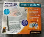 AverMedia Ultra TV USB 350 PVR TV Tuner Record To DVD-Turn PC Into a TV