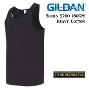 Gildan Black Tank Top Singlet Shirt S - 3XL Small Big Men's Heavy Cotton