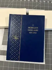 Whitman Morgan Dollars Album 1897-1922 Blue #9429 Coin Storage - NOS Empty