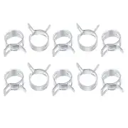 Spring Hose Clamp, 50pcs 65Mn Steel 13mm Low Pressure Air Clip, Zinc Plated