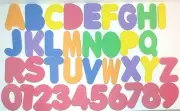 Foam Letters & Numbers - A to Z & 0 to 9 - About 3" Tall Each
