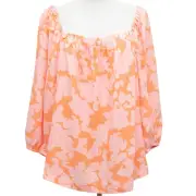 Sanctuary Women's Square Neck Peasant Top size 2X